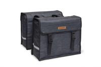 Newlooxs New looxs fiori double fietstas - zwart - dubbele tas - 30l