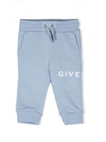 Givenchy Kids pantalon de jogging à logo imprimé - Bleu