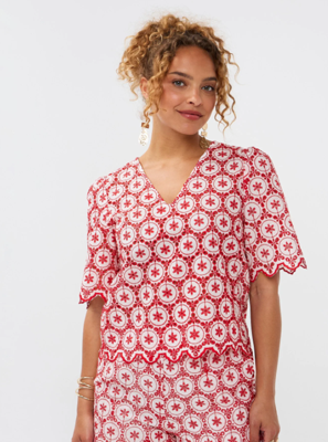 Ydence top Lilian | red