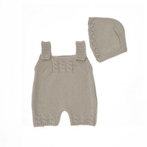 byAstrup poppenkleding boxpakje met muts 50 cm taupe