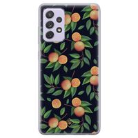 Samsung Galaxy A72 siliconen hoesje - Orange lemonade