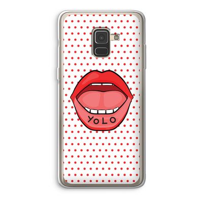 Yolo Denise: Samsung Galaxy A8 (2018) Transparant Hoesje