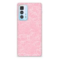 Motorola Edge 20 Pro TPU Case White Flowers