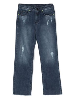 Barrow kids jean droit à effet usé - Bleu