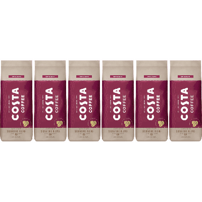Costa Coffee Signature Blend Medium Roast - koffiebonen - 6 x 1 kilo