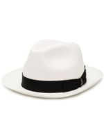 Borsalino chapeau Federico Panama en paille - Blanc