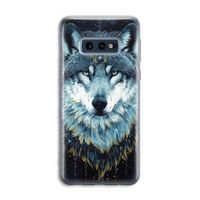 Darkness Wolf: Samsung Galaxy S10e Transparant Hoesje