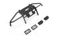 RC4WD Guardian Steel Front Winch Bumper w/ Lights for Axial 1/10 SCX10 II UMG10 (Black) (VVV-C0928)