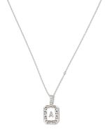 SHAY collier A en or blanc 18ct orné de perles - Argent