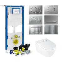 Geberit up320 Toiletset Geberit AquaClean Alba | Douche WC | Wit | Sigma Drukplaat