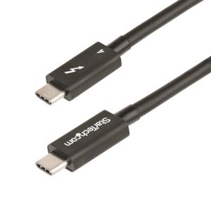 StarTech.com 1m Thunderbolt 4 Kabel, 40Gbps, 100W PD, 4K/8K Video, Intel-Certified Thunderbolt Kabel, Compatibel met USB4/Thunderbolt 3/USB 3.2/USB Type-C/DisplayPort