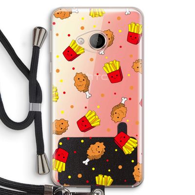 Chicken 'n Fries: HTC U Play Transparant Hoesje met koord