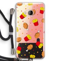 Chicken 'n Fries: HTC U Play Transparant Hoesje met koord
