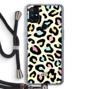 Leopard pattern: OnePlus Nord N10 5G Transparant Hoesje met koord