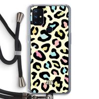 Leopard pattern: OnePlus Nord N10 5G Transparant Hoesje met koord Leopard pattern: OnePlus Nord N10 5G Transparant Hoesje met koord