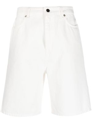 LouLou de Saison short en jean à coupe droite - Blanc