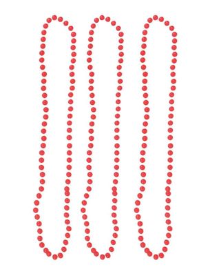 Halskettingen fluor roze 40 cm (3st)
