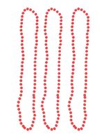 Halskettingen fluor roze 40 cm (3st)