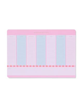HEMA Weekplanner 29.5x21cm roze-blauw