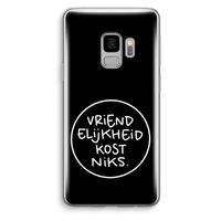 Vriendelijkheid: Samsung Galaxy S9 Transparant Hoesje