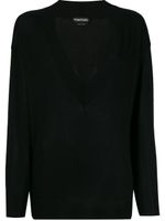 TOM FORD pull à col v profond - Noir