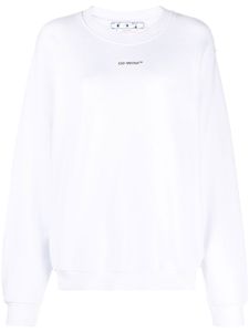 Off-White sweat Arrow ample à imprimé tie dye - Blanc