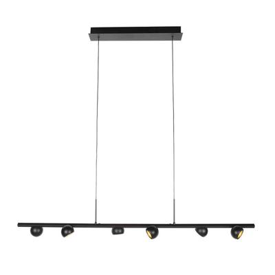 Steinhauer 6-lichts hanglampMarcadore recht zwart - 4137ZW