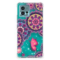 Motorola Moto G72 Back Cover Cirkels en Vlinders