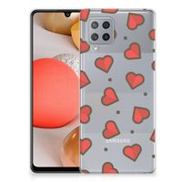 Samsung Galaxy A42 TPU bumper Hearts