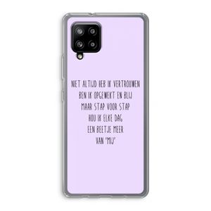 Zelfvertrouwen: Samsung Galaxy A42 5G Transparant Hoesje