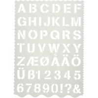 Creativ Company Sjabloon, letters en cijfers, h: 25 mm, vel 21x29 cm, 1 stuk Creativ Company Sjabloon, letters en cijfers, h: 25 mm, vel 21x29 cm, 1 stuk