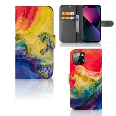 Hoesje Apple iPhone 13 Watercolor Dark Hoesje Apple iPhone 13 Watercolor Dark