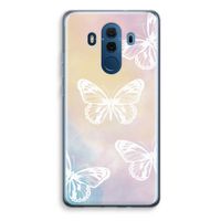 White butterfly: Huawei Mate 10 Pro Transparant Hoesje