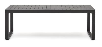Kave Home Uitschuifbare Eettafel 'Galdana' 220/340 x 100cm, kleur Donkergrijs