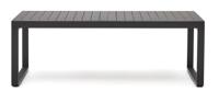 Kave Home Uitschuifbare Eettafel 'Galdana' 220/340 x 100cm, kleur Donkergrijs