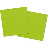80x stuks servetten van papier lichtgroen 33 x 33 cm 80x stuks servetten van papier lichtgroen 33 x 33 cm