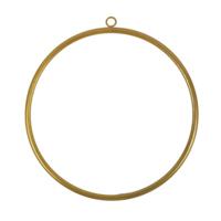 Decoratie hanger Ring DIY goudkleurig 30 cm | 24 stuks