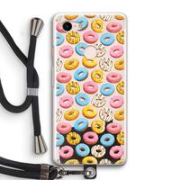 Pink donuts: Pixel 3 Transparant Hoesje met koord