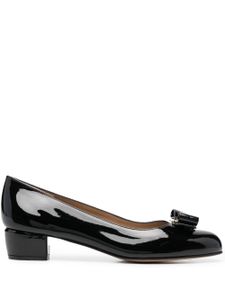 Ferragamo escarpins à détail de nœud - Noir