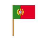 Luxe zwaaivlag Portugal 30 x 45 cm   -