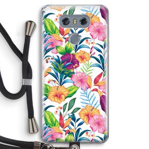 Tropisch 2: LG G6 Transparant Hoesje met koord