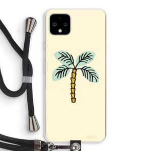 Palmboom: Pixel 4 XL Transparant Hoesje met koord
