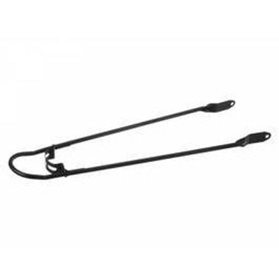 spatbordstang met bumper 28 x 1,5 inch matzwart