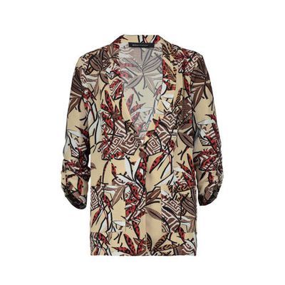 Expresso blazer 212GOEDELE met all over print beige/rood/bruin Expresso blazer 212GOEDELE met all over print beige/rood/bruin