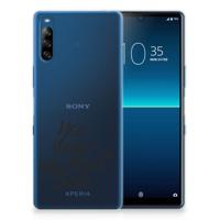 Sony Xperia L4 | Siliconen hoesje | met naam Heart Smile