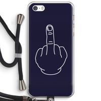 F**k U: iPhone 5 / 5S / SE Transparant Hoesje met koord