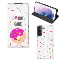 Samsung Galaxy S21 Plus Flip Style Cover Donut Roze - thumbnail