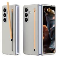 Lunso Samsung Galaxy Z Fold 7 backcover hoes met Stylus & screenprotector - Lichtgrijs Lunso Samsung Galaxy Z Fold 7 backcover hoes met Stylus & screenprotector - Lichtgrijs