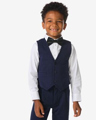 HEMA Kindergilet pique blauw (blauw)