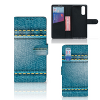 OPPO Find X2 Wallet Case met Pasjes Jeans - thumbnail